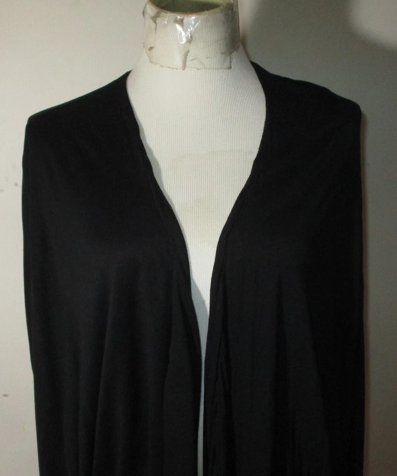 VELVET Black Rayon Cardigan Wrap Sweater Women's Size L - Image 4 of 4