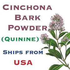 Cinchona QUININE Bark POWDER, fast FREE SHIPPING, 2oz. Organic High Quality Red