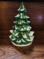 Vintage 1959 Holt Howard Christmas Tree Candle Holder 6" Ceramic