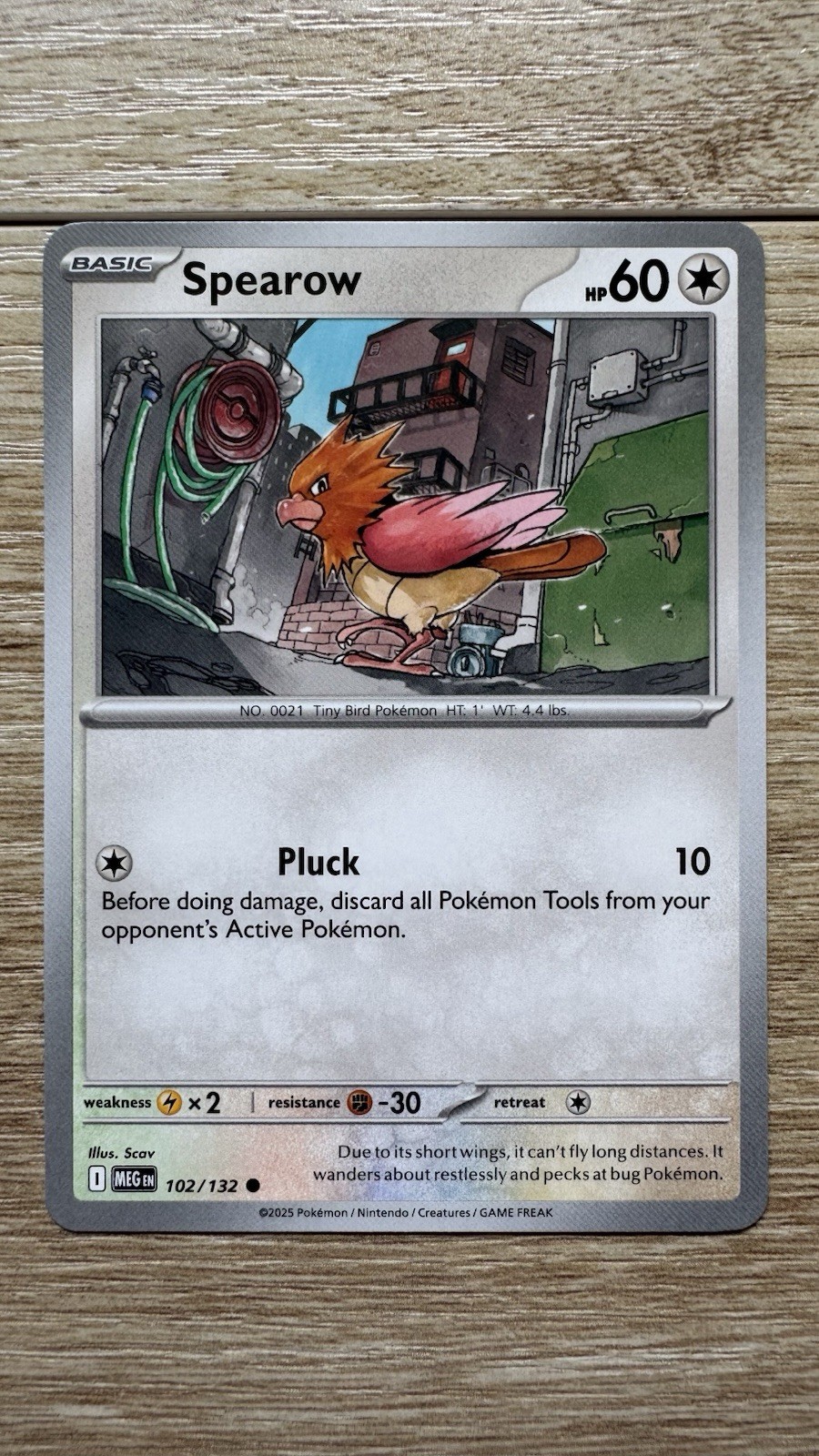 Pokémon Spearow 102/132 - ME01: Mega Evolution Common Regular Card NM