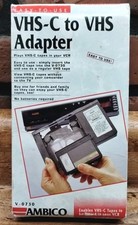 Ambico V-0730 VHS-C Cassette Adapter Manual Camcorder Tape Converter VCR NEW NOS