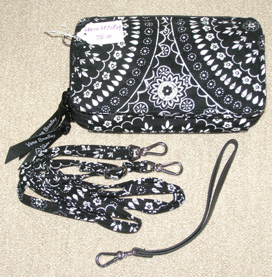 *NWT Vera Bradley RFID All in One Crossbody Bag Black & White SRP $75.00