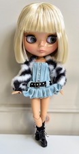 Factory Blythe Doll Gloss Face Blond Hair Fully Styled – No Custom Needed