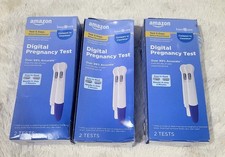 4 Amazon Basic Care Digital Pregnancy Test 2 Tests Easy-to-Read Results