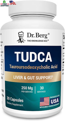 Dr. Berg TUDCA Supplement (Tauroursodeoxycholic Acid) - Powerful Formula for Liv