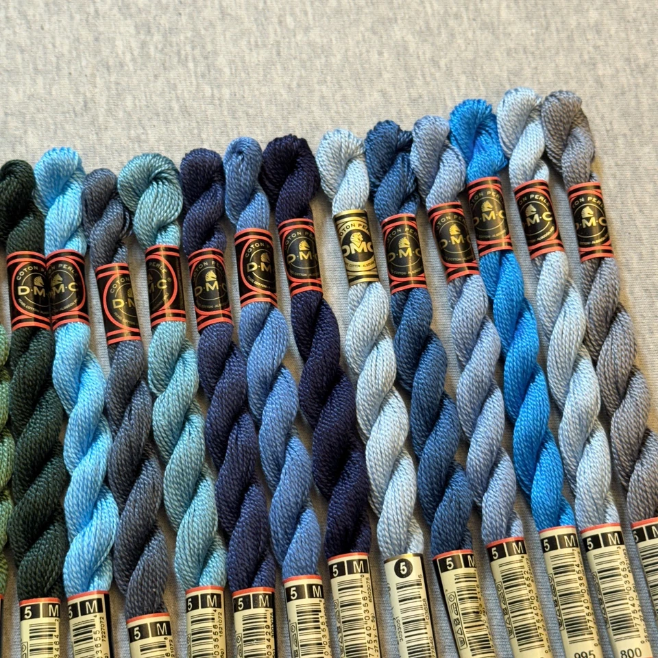 20 DMC Coton Perle Size 5 Thread 100% Cotton Assorted Colors No Repeats - Image 3 of 4