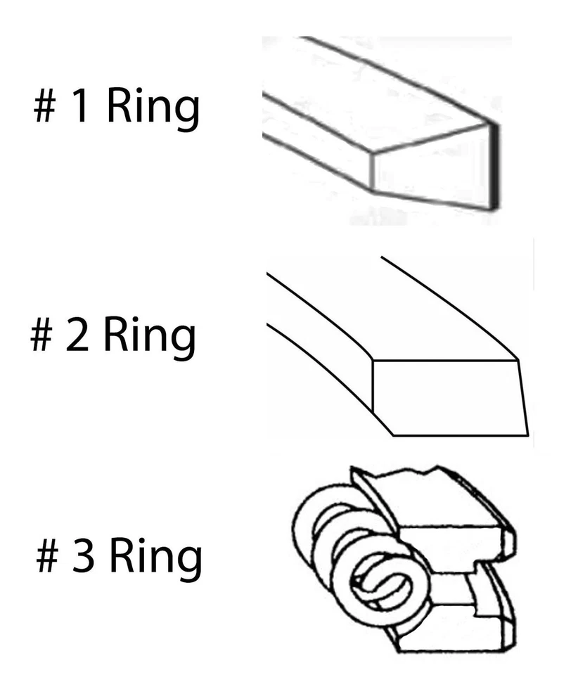 Juego de anillos de pistón para modelos Ford Select 94-03 M41128-040 Foto 2 de 4