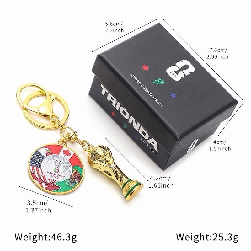 チチャンウク スカーフ フィルム キーホルダー他グッズ 5種以上 まとめ売り 2026 World Cup Keychain Set Trophy & Medal Keyring Gift Box Soccer