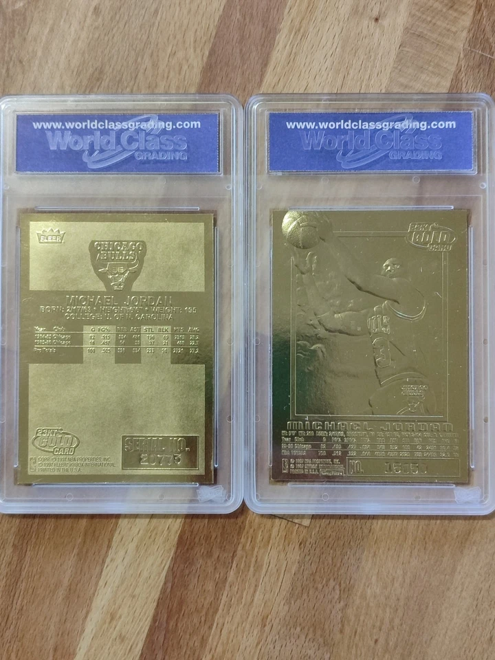 Michael Jordan Sammelkarten Set 2 Signature Holo Trading Cards Skybox & Fleer - Bild 4 von 4