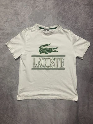 Lacoste Tshirt Shirt Größe XXS/ 14 Jahre Farbe weiß - Bild 1 von 4