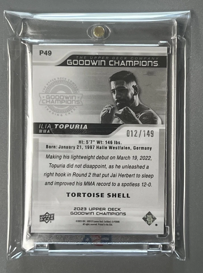 ILIA TOPURIA 🏆UFC 世界冠军 ✨ROOKIE✨ 卡(仅 149 张有 1 张曾经生产过) — 第 2/2 张图片