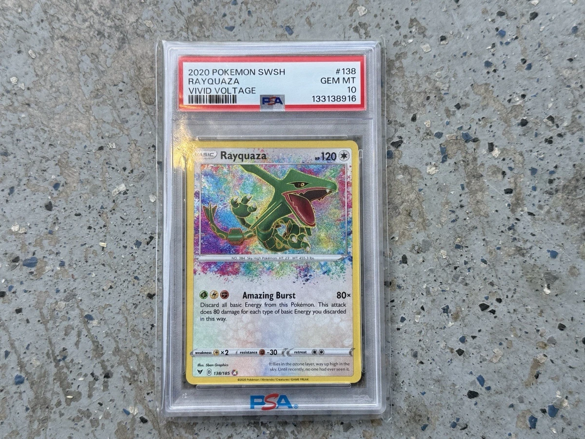 Rayquaza Pokémon TCG Professional Sports Authenticator (PSA) Grade