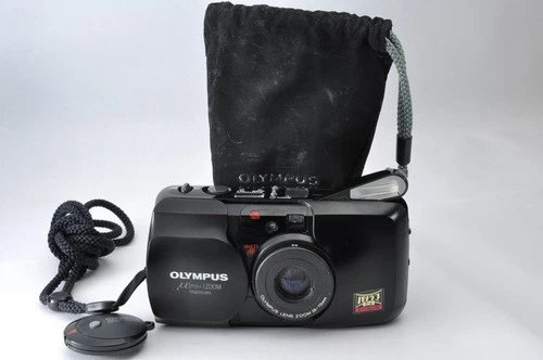 Olympus μ[mju:] Zoom Panorama 35mm Compact Film Camera 【Near Mint, Tested】Japan