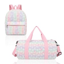 Dance Bag and BackPack Set for Girls, 2PCS Ballet Sport Gym Duffle Overnight ...