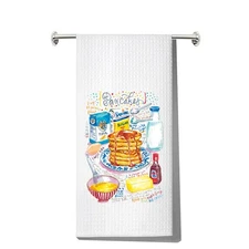 Pancake Recipe Kitchen Towel Pancake Food Lover Kitchen Gift Pancake Breakfas...