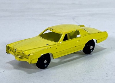Vintage Marx Yellow Pressed Steel Metal Cadillac Eldorao 1970s Toy Car Hong Kong