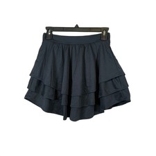 Nautica Girls School Uniform Skort Navy Blue Performance Tiered Ruffle Size 14