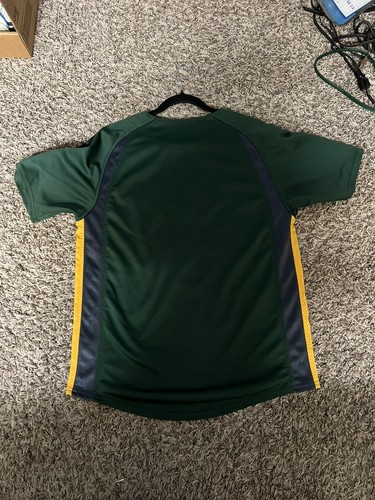 Vintage True Fan MLB Oakland Athletics A’s Button Up Jersey Size Medium Large - 第 8/8 張圖片