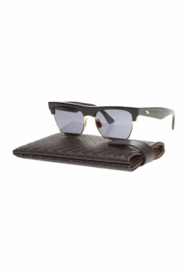 NEW Bottega Veneta 579051 V2331 CLASSIC BROWLINE Sunglasses Black Logo NEW Bottega Veneta 579051 V2331 CLASSIC BROWLINE Sunglasses  main image 4