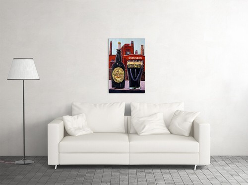 Guinnes Beer Drawn Original Vintage Wall Art Home Decor - POSTER 20x30 - Picture 3 of 4