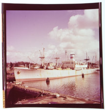 1953 Alcoa SS Patriot at Puerto Rico Docks Kodak Transparency LX83