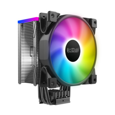 PCCOOLER GI-D56A CPU Kühler, steuerbare RGB-LEDs, 160W TDP, Für Intel und AMD