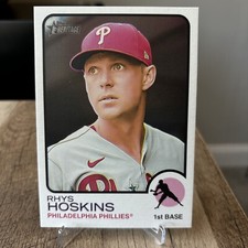 Rhys Hoskins Philadelphia Phillies 2022 Topps Heritage 1973 Box Topper Card