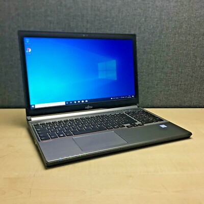 Fujitsu LifeBook E756 Laptop, Intel i5-6200U CPU, 16GB RAM, 500GB HD, Windows 10