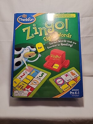 Zingo! Sight Words / Teaches Words Essential To Reading / Pre-K-1 Grades / New