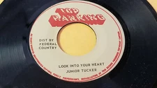 JUNIOR TUCKER - LOOK INTO YOUR HEART / REGGAE 7" TOP RANKING 