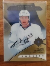 2018 19 Upper Deck Travis Dermott Ultimate Introductions Rookies Auto #UI-34
