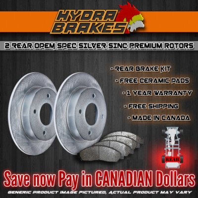 FITS 2009 2010 2011 DODGE Challenger V8 OE BLANK Brake Rotors CERAMIC SLV R