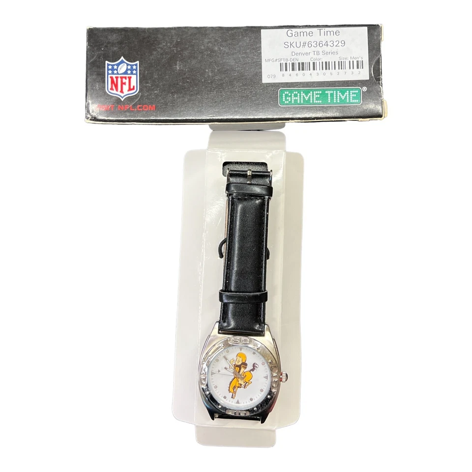 Relógio com logotipo vintage NFL Denver Broncos Throwback - Imagem 3 de 3