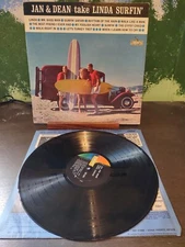 Jan & Dean Take Linda Surfin' - 1963 Vinyl LP - Liberty LST 7294