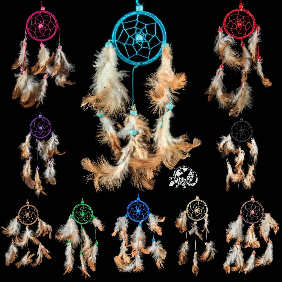 BUANA DCNY 06 Mix / 20 Stück Traumfänger Dreamcatcher ca 6 x 27cm Großhandel Preis