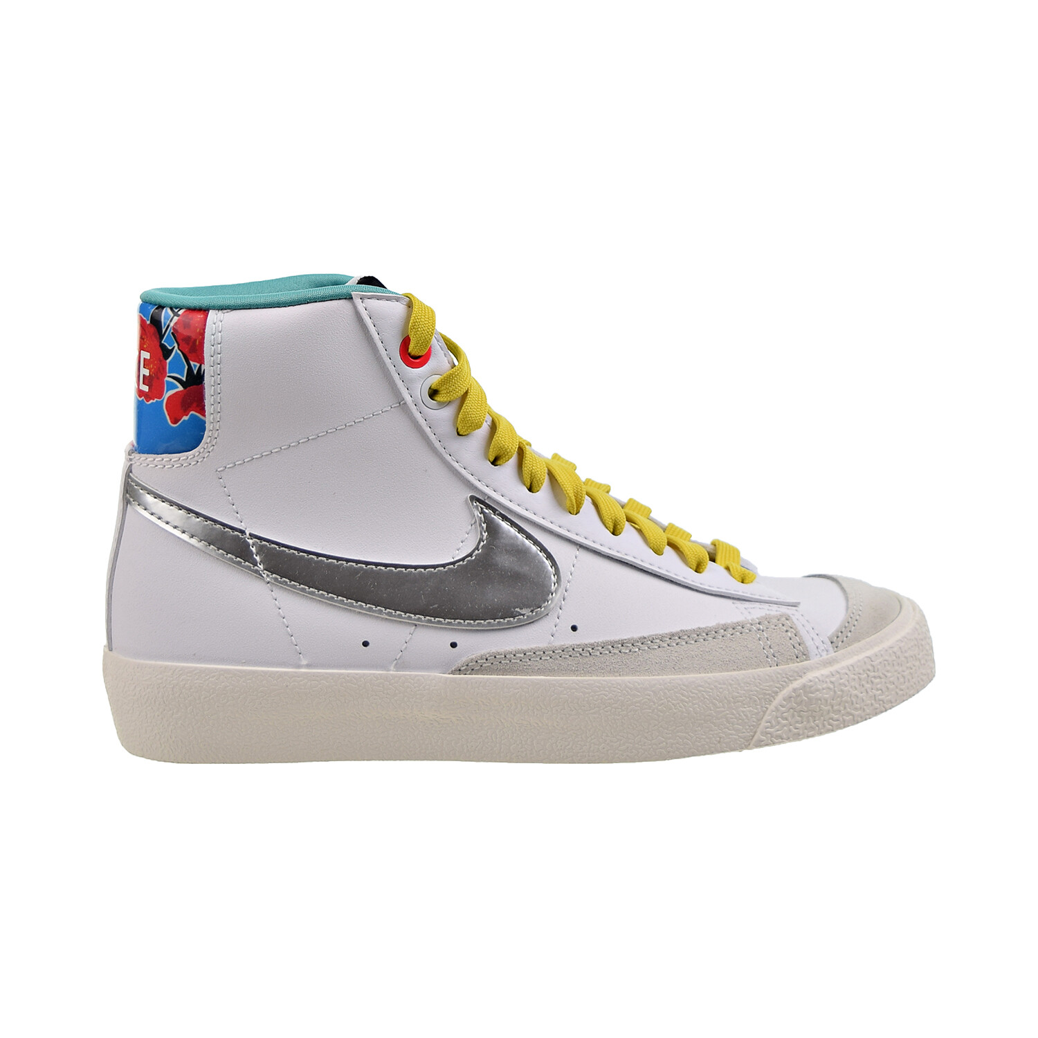 Кроссовки для больших детей Nike Blazer Mid 77 (GS) Белый-серебристый металлик DQ7773-100