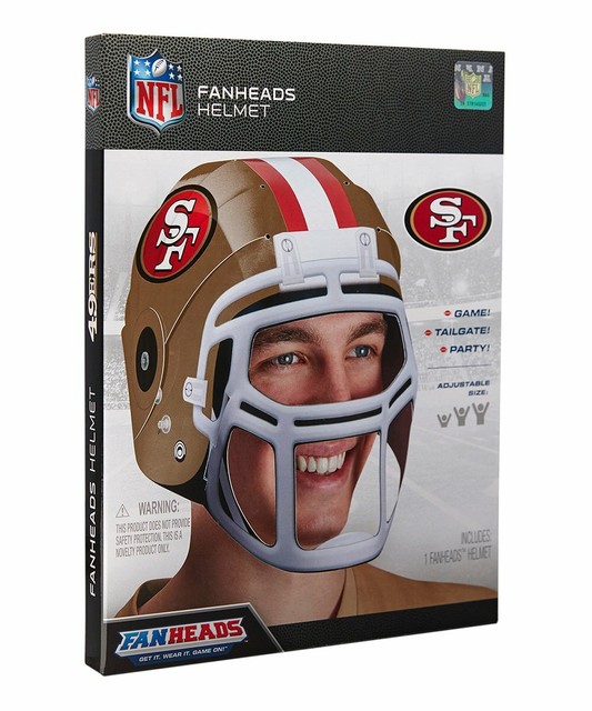 San Francisco 49ers FANHEADS HELMET Adjustable Fan Heads Tailgate Party