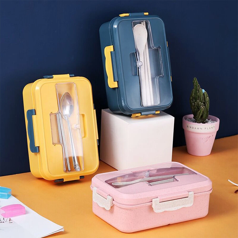 Lunch Box Leakproof Bento Box For Kids Adult Lunch Food Container Set Microwave Lunch Box Leakproof Bento Box For Kids Adult Lunch Food Container Set Microwave