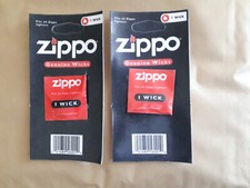 Set á 2 Stück Zippo Dochte  fü Benzin-Feuerzeuge Petrol Lighter Wick