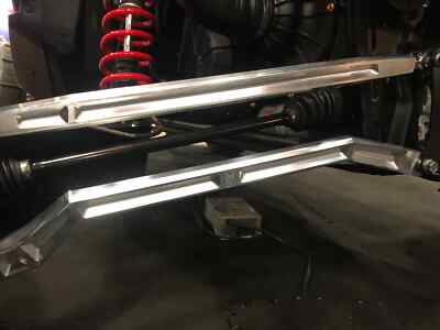 LM UTV Polaris RZR Rear Radius Rods (64in) - Black Anodized