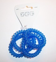 4X Spiral Haargummi - Telefonkabel Zopfgummi Spiralhaargummi Haarbinder Solida