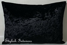 Image of Hi-Quality Handmade Crushed Velvet Rectangle Cushion Covers Bed Sofa PillowCase