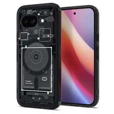 For Google Pixel 9a | Spigen Ultra Hybrid [ Zero One Black ] Mag Fit Case