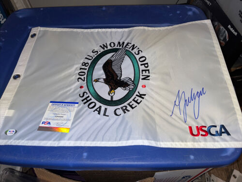 Ariya Jutanugarn Signed 2018 US Women’s Open Championship Flag PSA DNA  - Picture 1 of 1