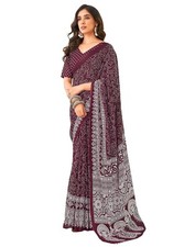 Women's Cotton Printed Saree With Unstitched Blouse Piece