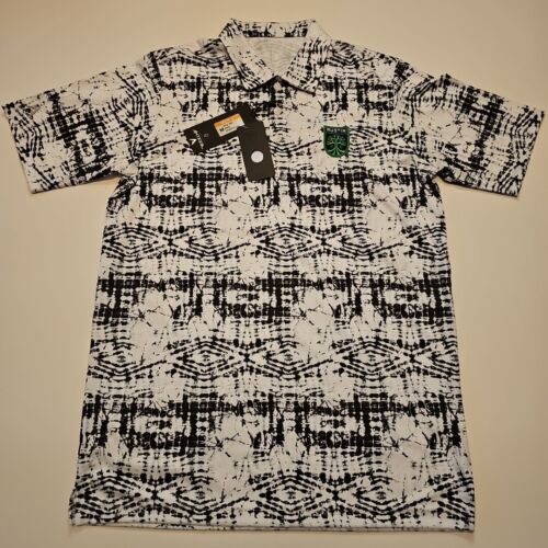 NWT Austin FC Soccer MLS Antigua Polyester Polo Golf Shirt Medium New With Tags - Zdjęcie 1 z 7