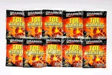10 Packs Grabber Toe Warmers 8 Hrs  Peel-n-Stik 20 Grabbers (10 PAIRS)  Exp 2028