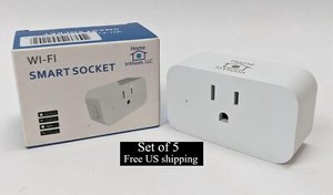 Home InVision Wi-Fi Smart Socket Phone Control Timing Smart Plug Set de 5
