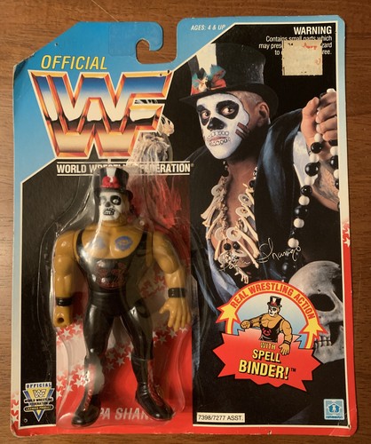New WWE/WWF HASBRO PAPA SHANGO Blue Card MOC Card ...