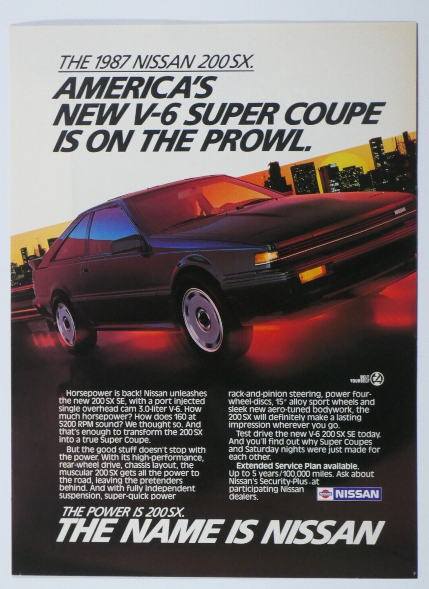 1987 Nissan IS 200 SX Super Coupe On The Prowl Vintage Original
